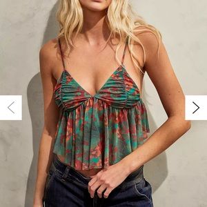 SOLD Urban outfitters Lila tropical babydoll cami